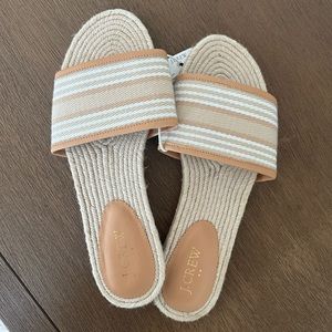 NWT Jcrew Espadrille Flat Sandals